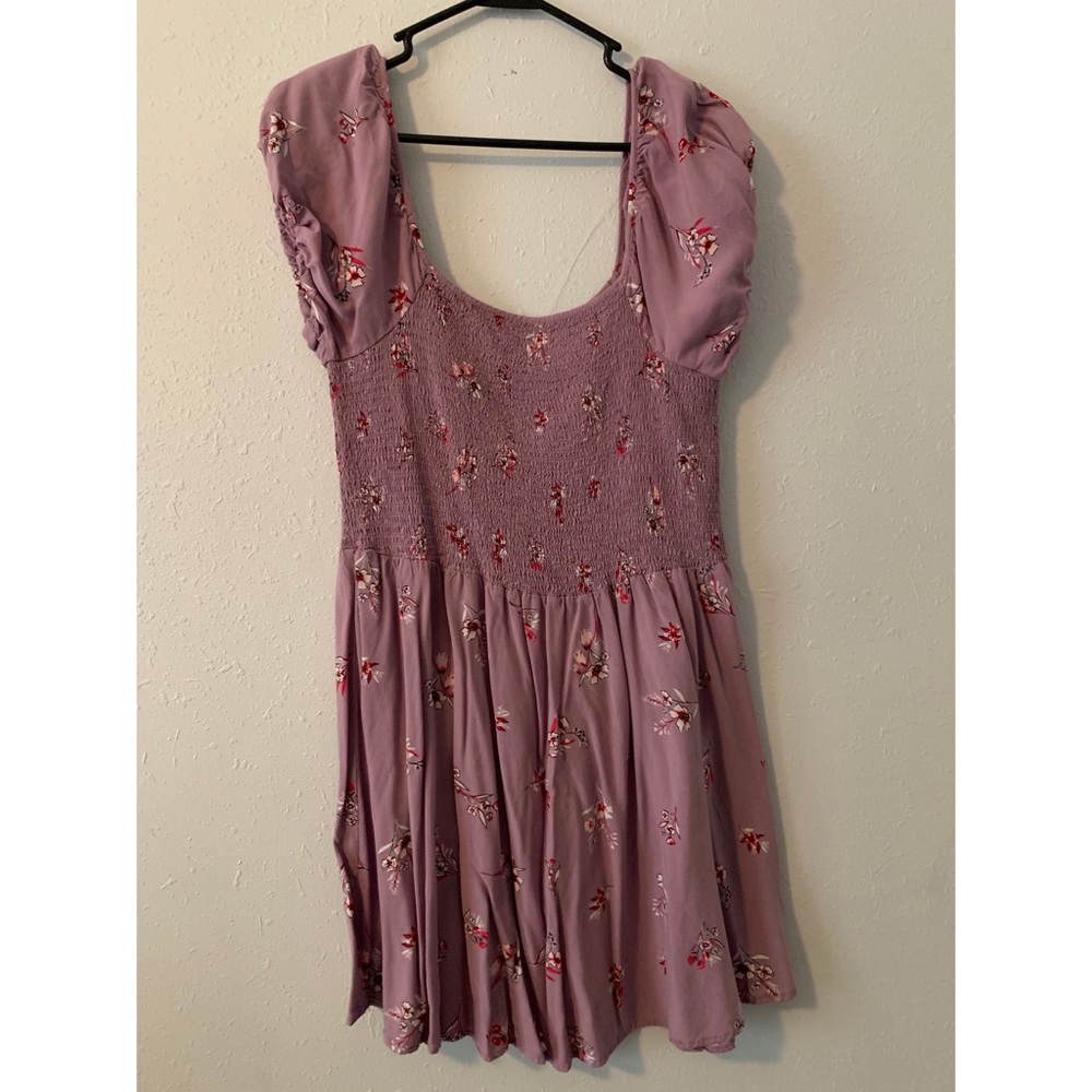 Purple flowered dress